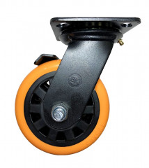SCpub63 (29) Ролик поворотный полиуретановый с торм.