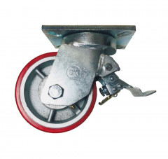 SCpb63 (75) Heavy Ролик поворотный полиуретан. с торм.