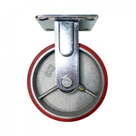 FCp63 (L) Ролик неповоротный полиуретановый