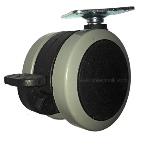 DWAB60 (C) Ролик мебельный диам.60мм, торм