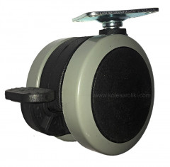 DWAB60 (C) Ролик мебельный диам.60мм, торм