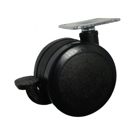 FWPB60 (C) Ролик мебельный диам.60мм, с торм.