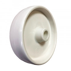 125/40ПП-Б Колесо полипропиленовое, цвет белый, не оставляет следов на полу, температурный режим работы  от -40*С до +80*С, подшипник скольжения.